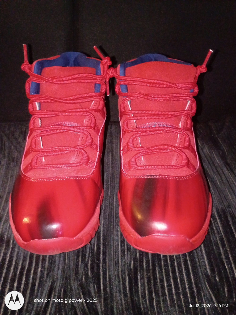 Jordan 11s Red Athletic Sneakers - Unbranded